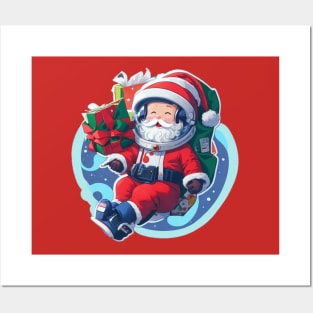 Space Santa Claus Posters and Art